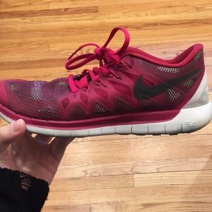Nike Free Run 5.0 Sneakers Berry Red